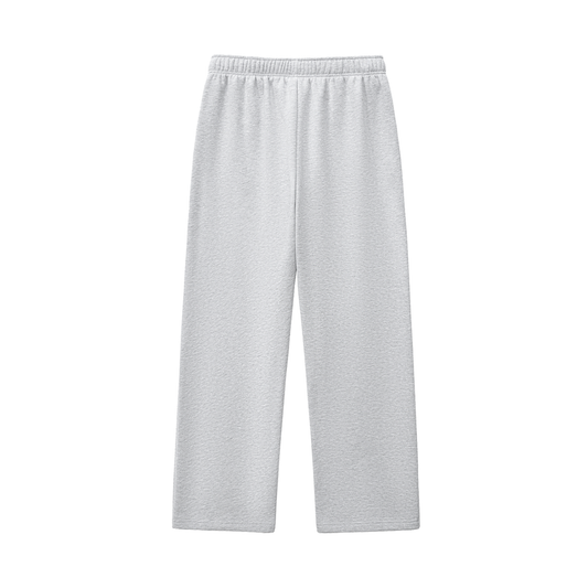 Surzy Fleeced Panel Pants (Flower Grey)