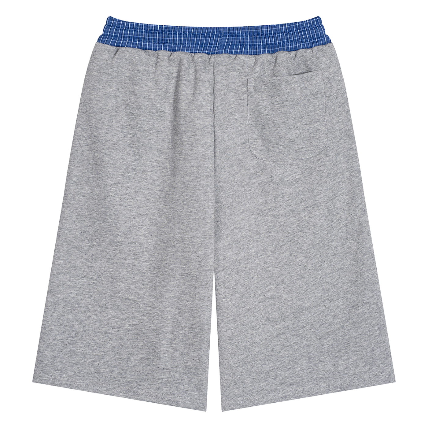 Surzy Plaid Waistband Shorts (Flower Grey)
