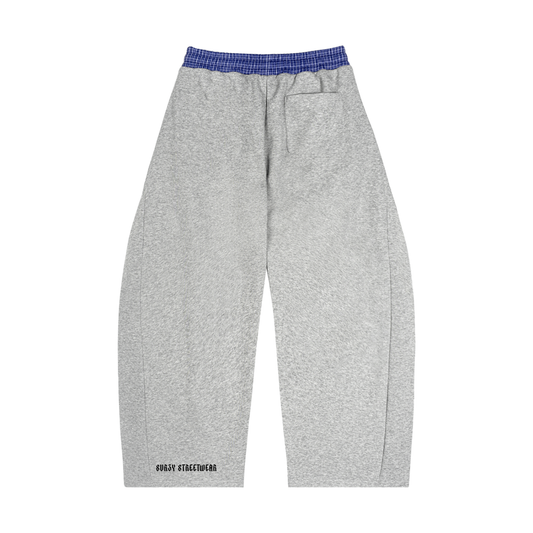 Plaid Waistband Barrel Sweats