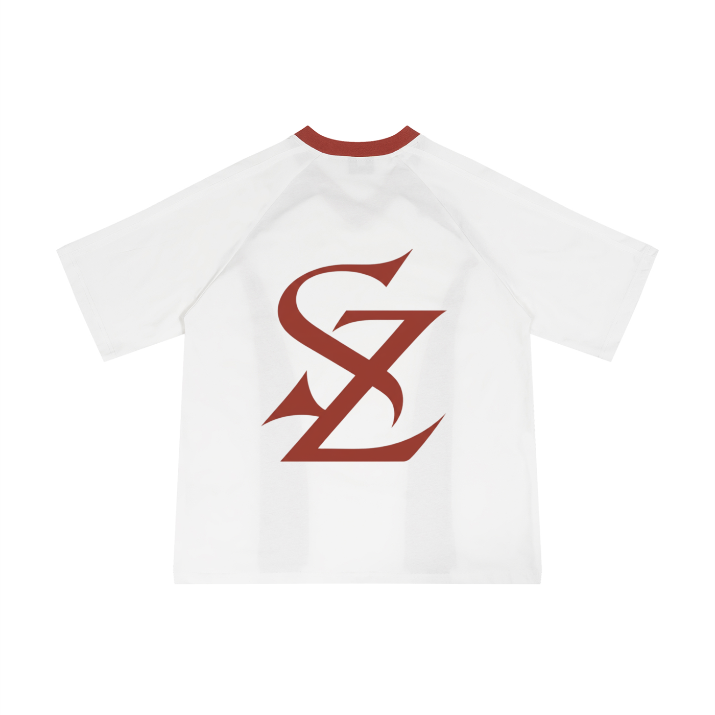 Surzy Color Block Tee (White & Red)