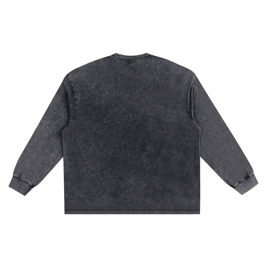 Surzy Snow Washed 100% Cotton Long Sleeve (Black)