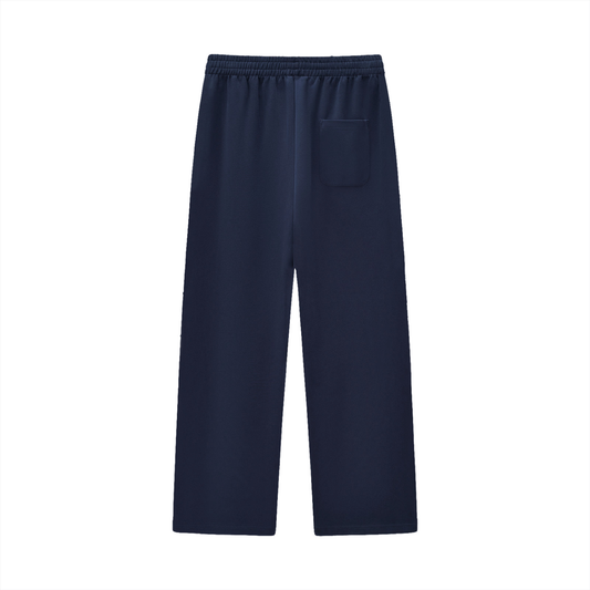 Curved Text Stripe Straight Sweats