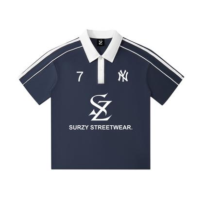 Surzy Yankees Polo Tee (Navy Blue)