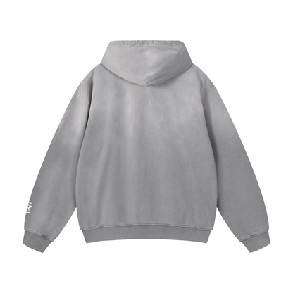 Surzy 100% Cotton Sunfade oversized hoodie (Grey)