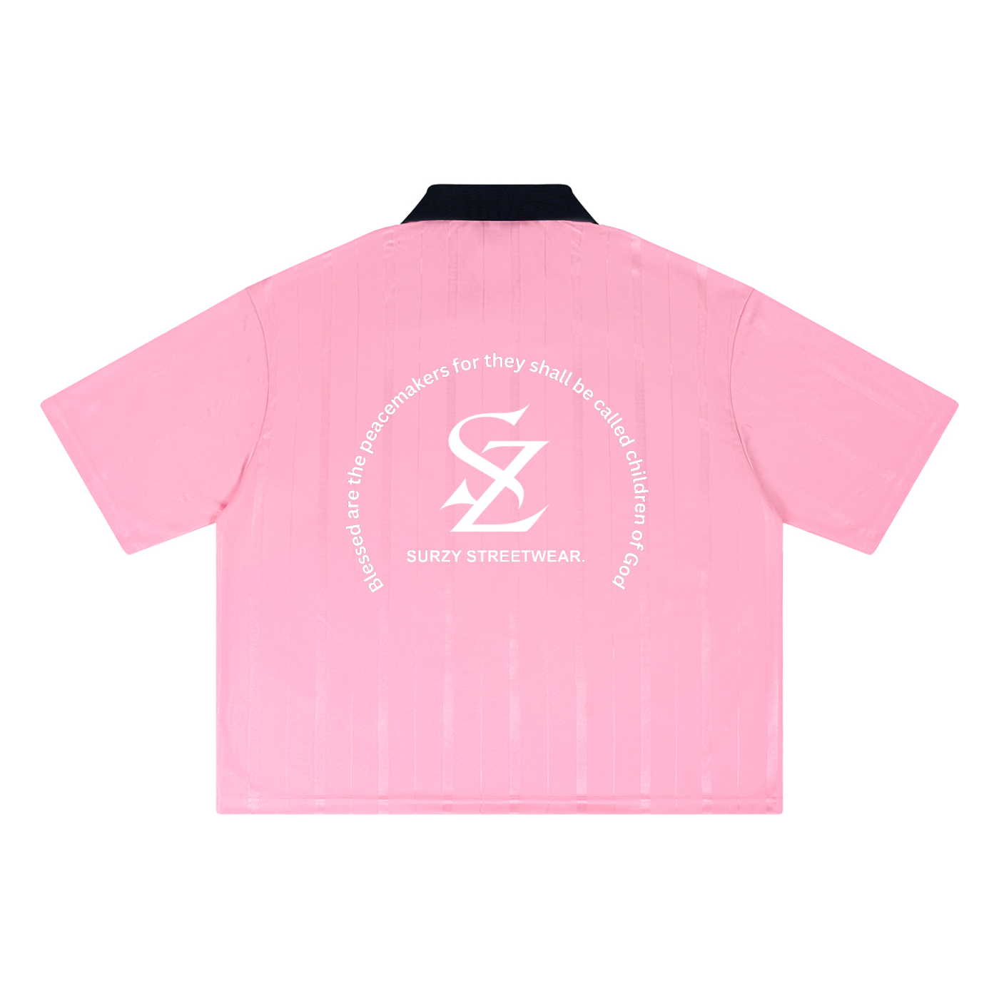 Surzy Matthew 5:5-9 soccer jersey (Pink or Black)