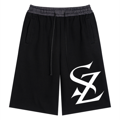 Surzy Plaid waistband shorts (Black)