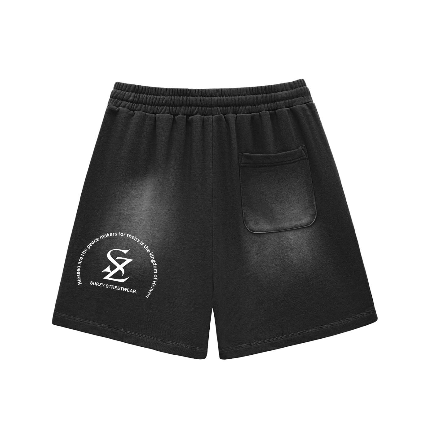 Surzy Sun Fade Cotton Shorts (Black)