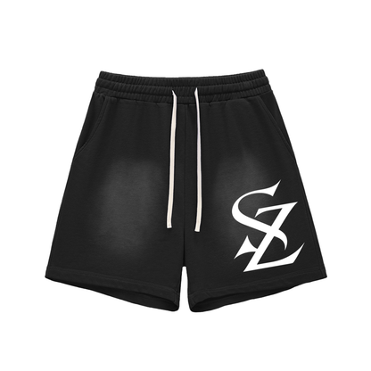Surzy Sun Fade Cotton Shorts (Black)