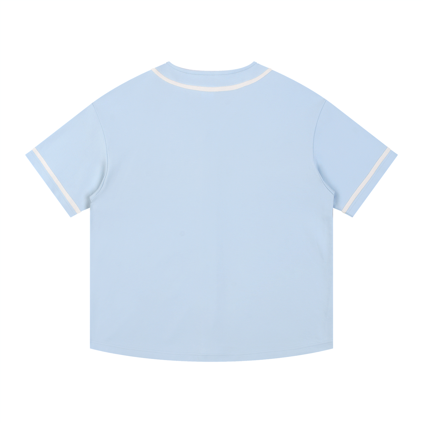 Piped Button-Up Baseball Jersey