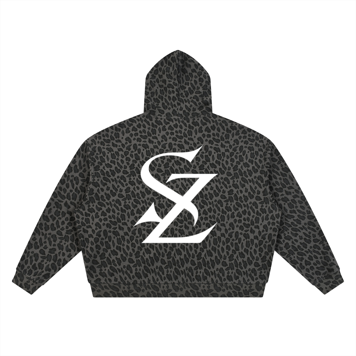 Surzy Full-Zip-Up Hoodie (Leopard Print)