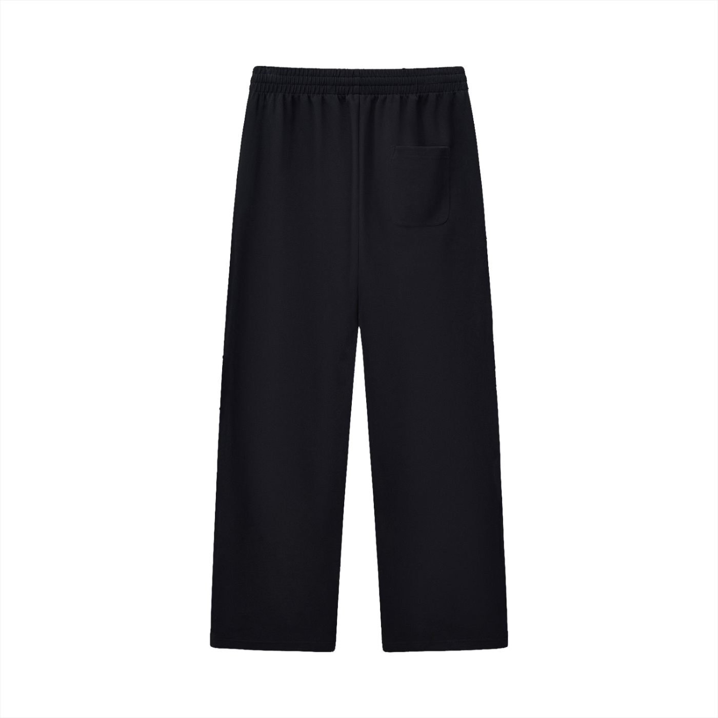 Curved Text Stripe Straight Sweats