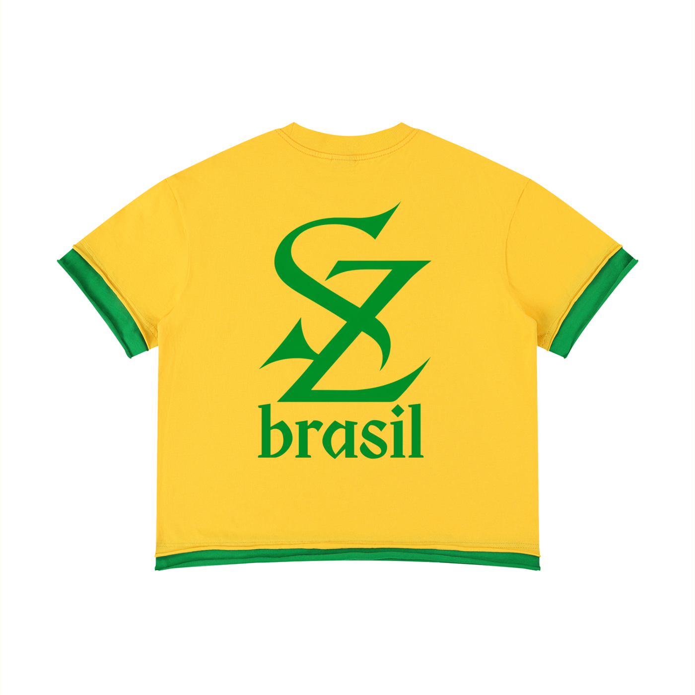 Surzy Cotton Brasil Boxy fit Tee (Brasil Green)