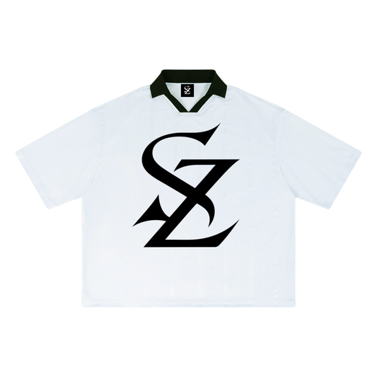 Surzy Oversized Soccer Jersey (White)