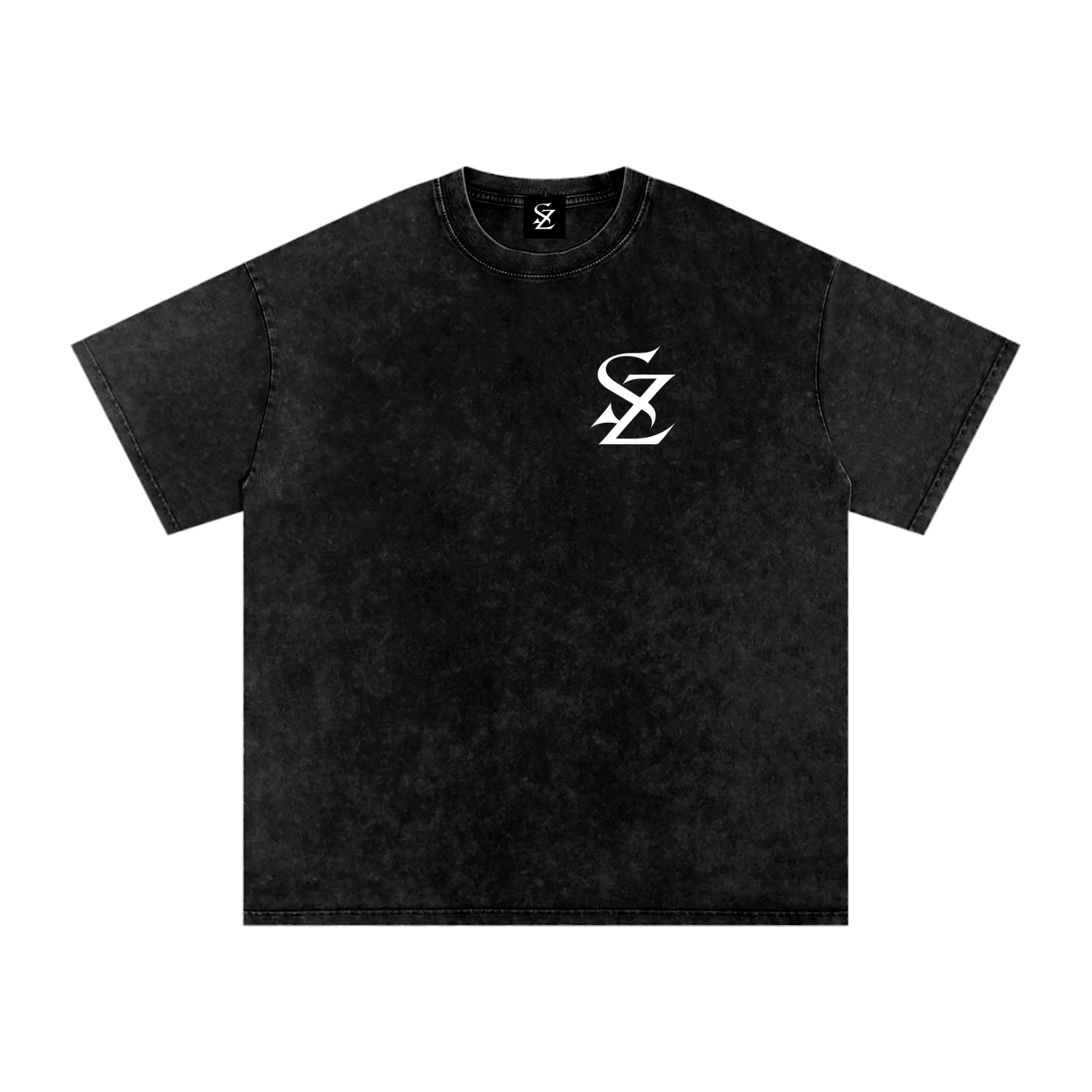 Surzy Matthew 5:5-9 Snow washed Tee (Black)