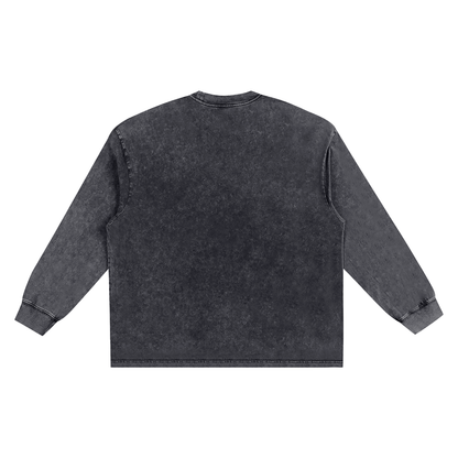 Surzy Snow Washed 100% Cotton Long Sleeve (Black)