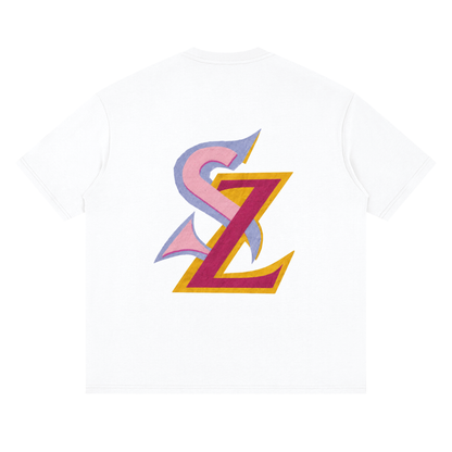 Scrapbook Font Drop Shoulder Tee