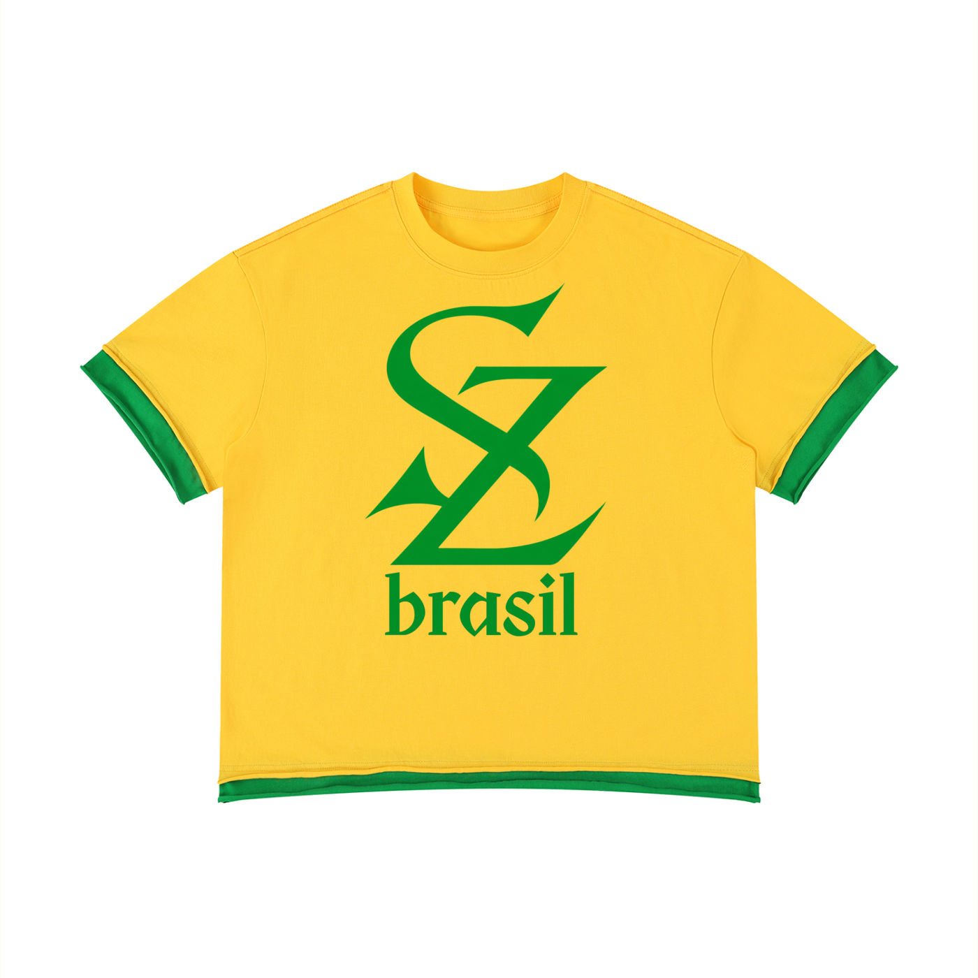 Surzy Cotton Brasil Boxy fit Tee (Brasil Green)
