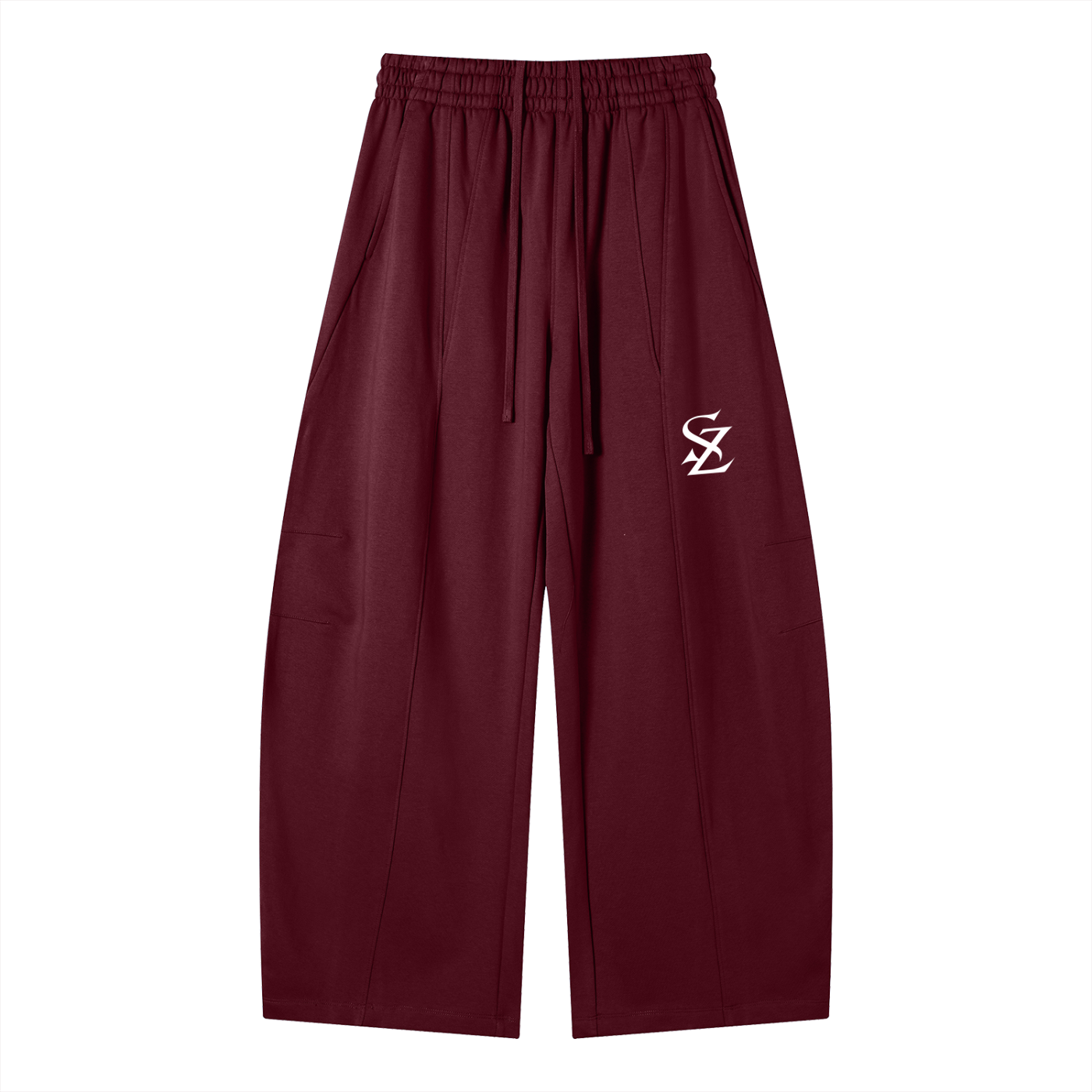 Surzy Heavyweight Wide Panel Pants (Black or Wine Red)