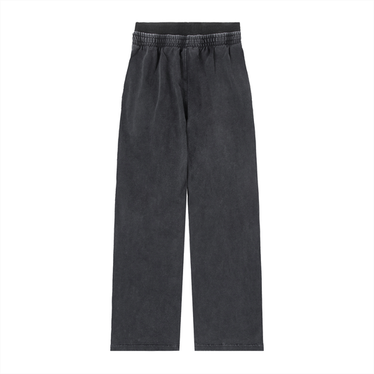 Womans Vintage Washed Double Waisted Pants