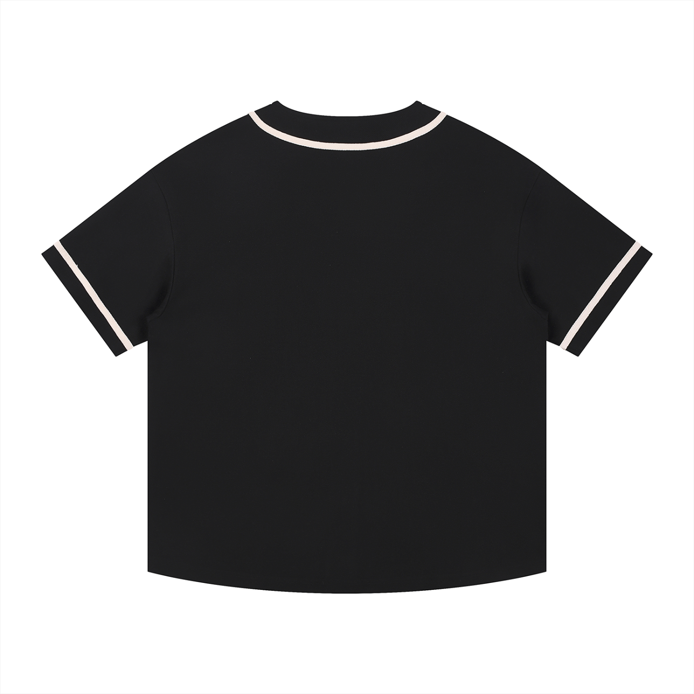 Piped Button-Up Baseball Jersey