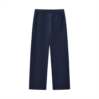 Curved Text Stripe Straight Sweats