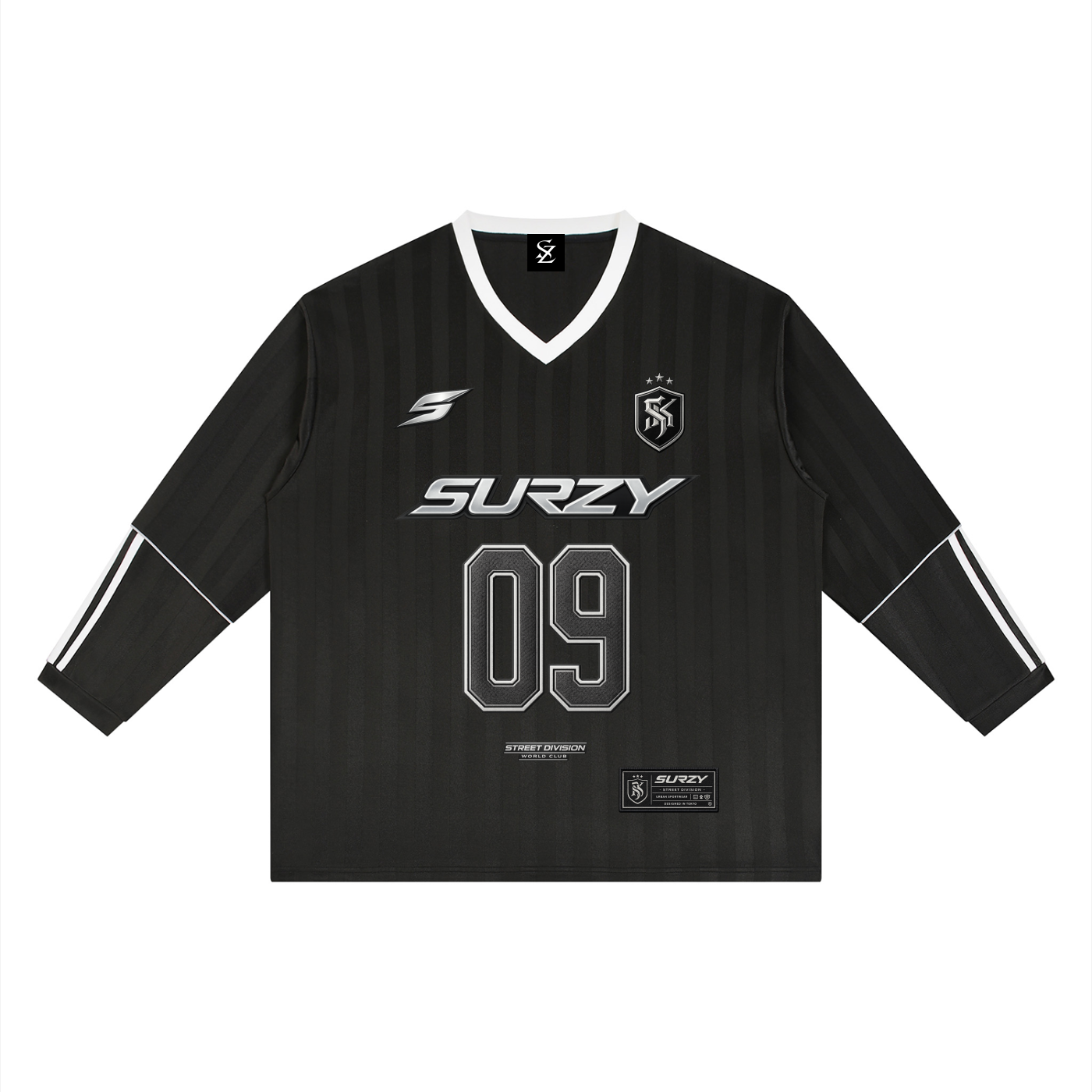 Surzy Striped Longsleeve Soccer Jersey
