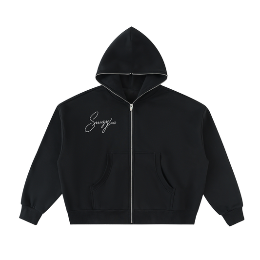 Fleeced Full-Zip Hoodie