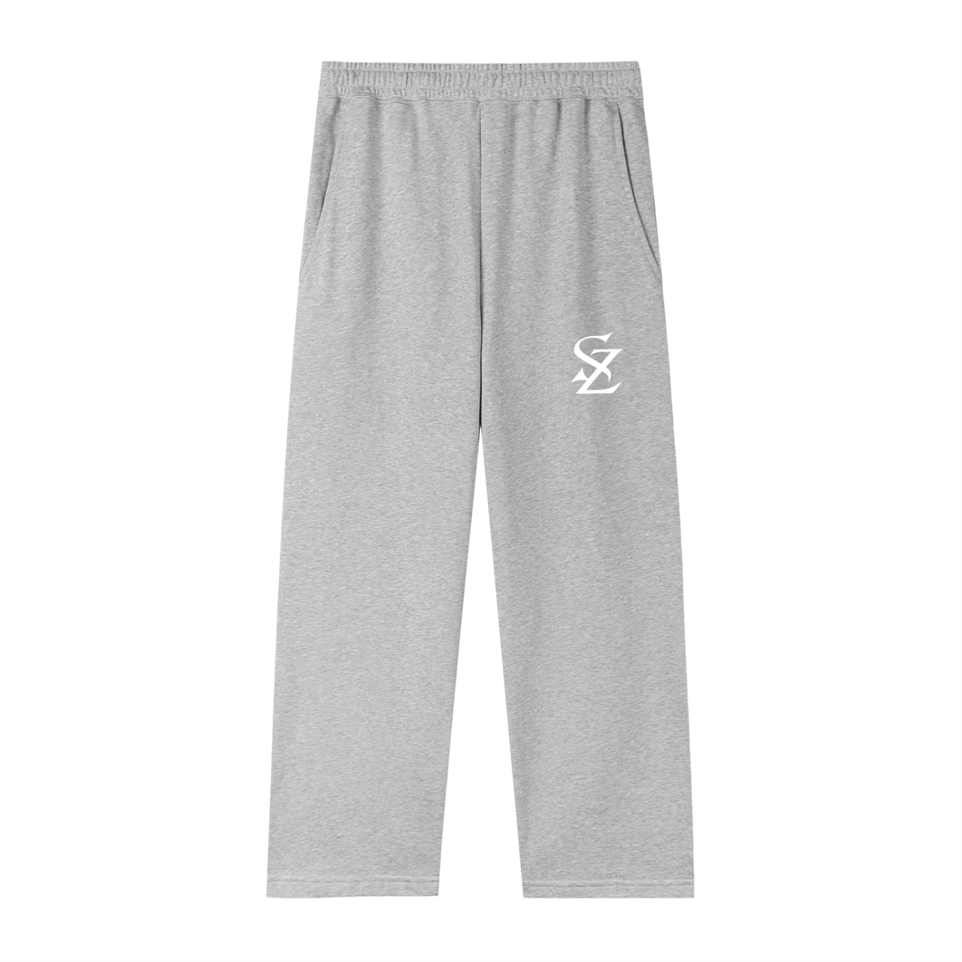 Surzy Straight-Leg Sweatpants (Flower Grey)