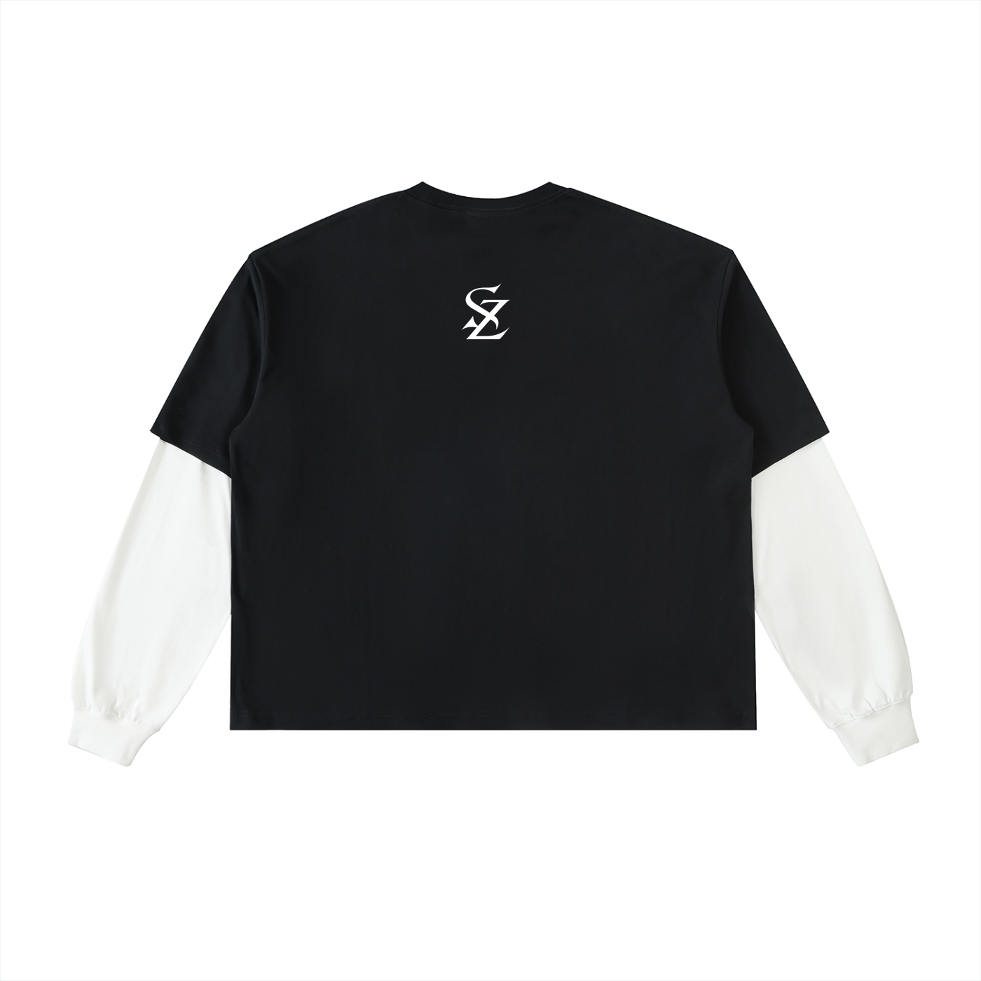 Surzy Two Piece Cotton Longsleeve (Black & White)