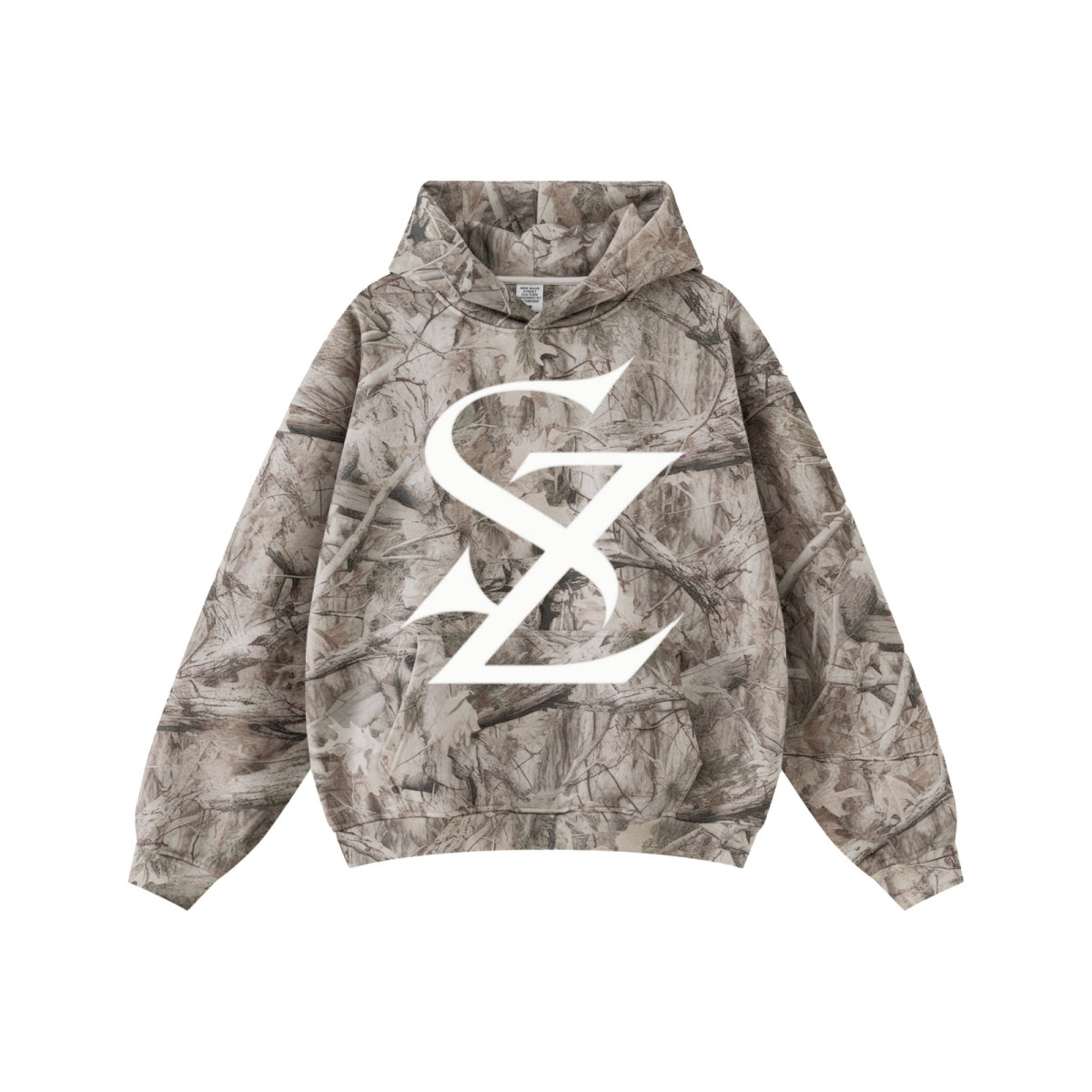 340GSM Men’s Heat-Transfer Desert Camouflage Hoodie Branch Camouflage