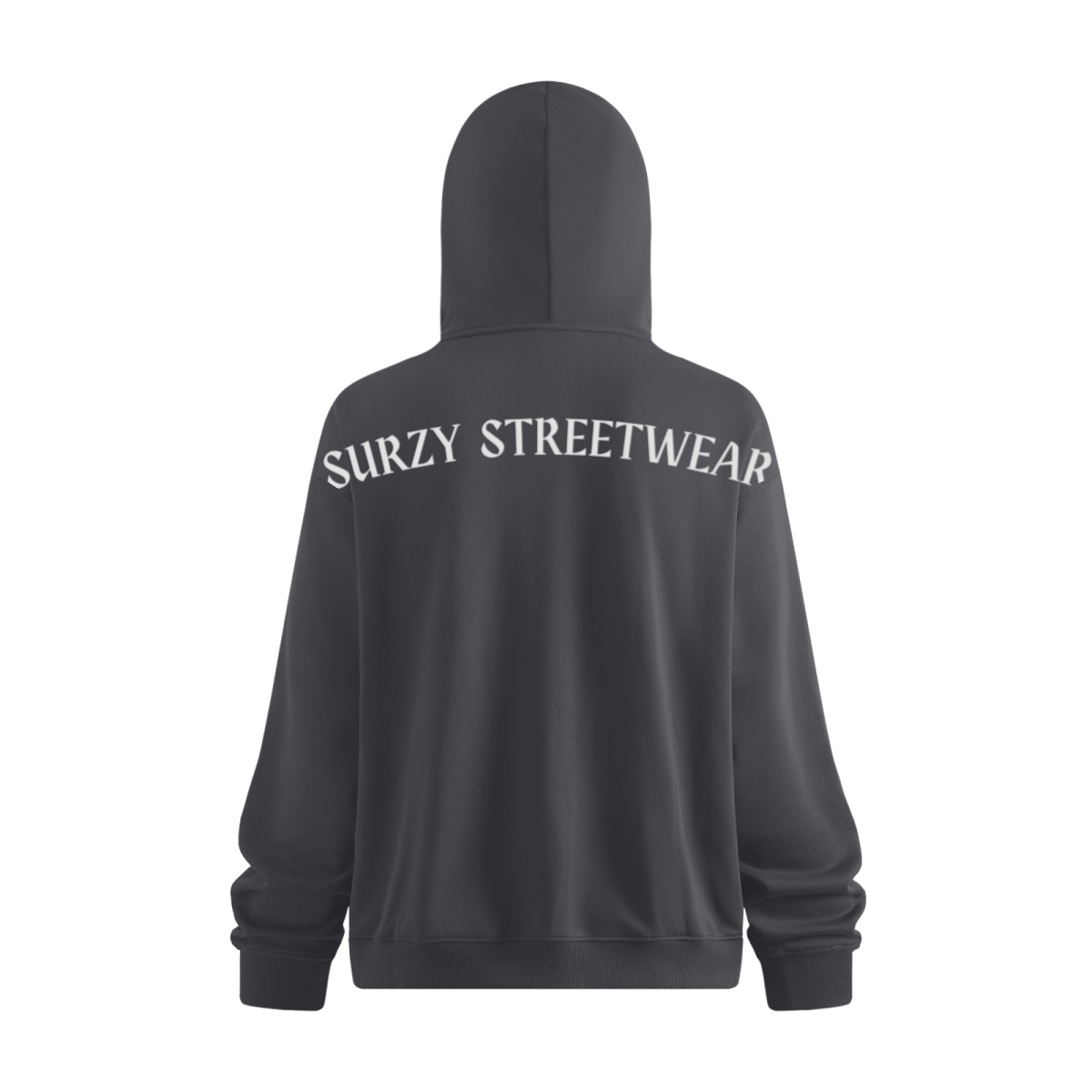 340GSM Men’s Trendy Fleece Zip-Up Windproof Face-Mask Hoodie Dark Grey