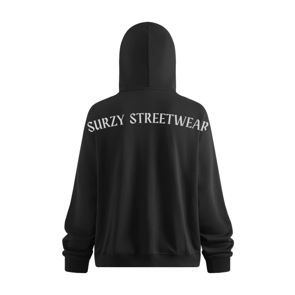 340GSM Men’s Trendy Fleece Zip-Up Windproof Face-Mask Hoodie Black
